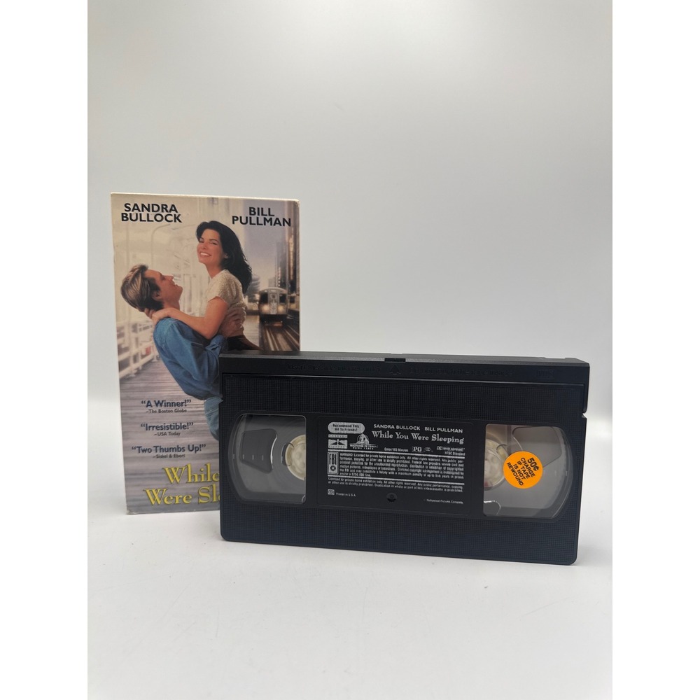While You Were Sleeping VHS‎ Sandra Bullock Bill Pullman Rom-Com Movie 1995
